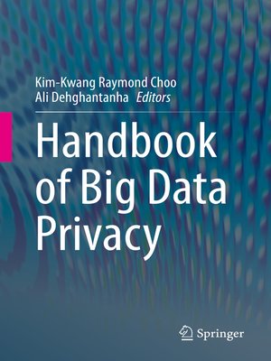 cover image of Handbook of Big Data Privacy